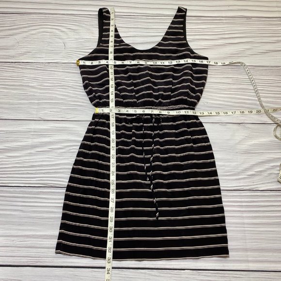 Joie Black White Striped Chariot Dress Silk - Picture 7 of 16